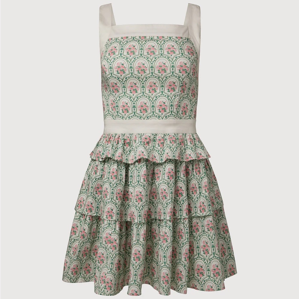 Cotton Poplin Tiered Mini Dress